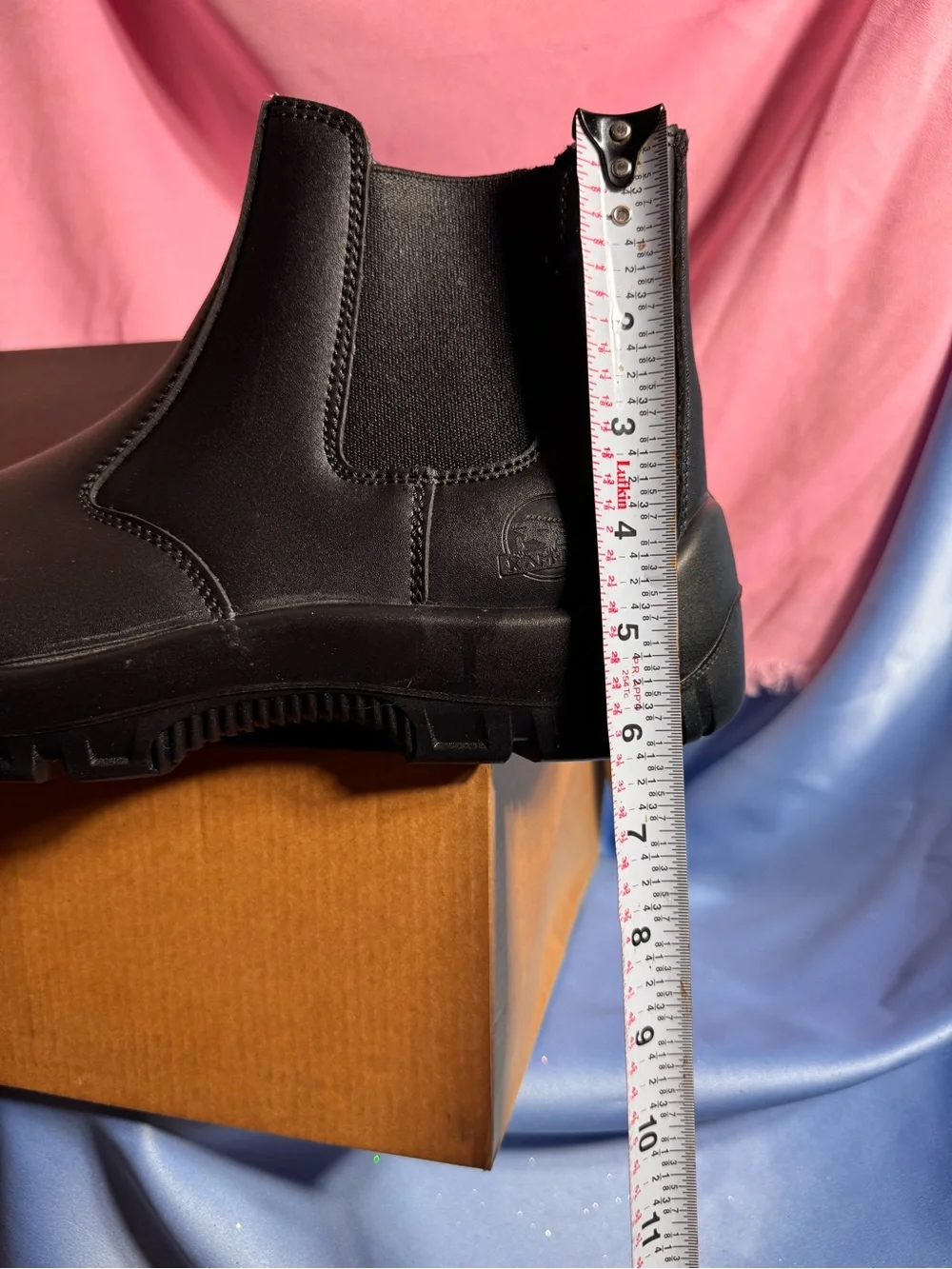Men's Black Chelsea Work Boot — Slip-Resistant Comfort